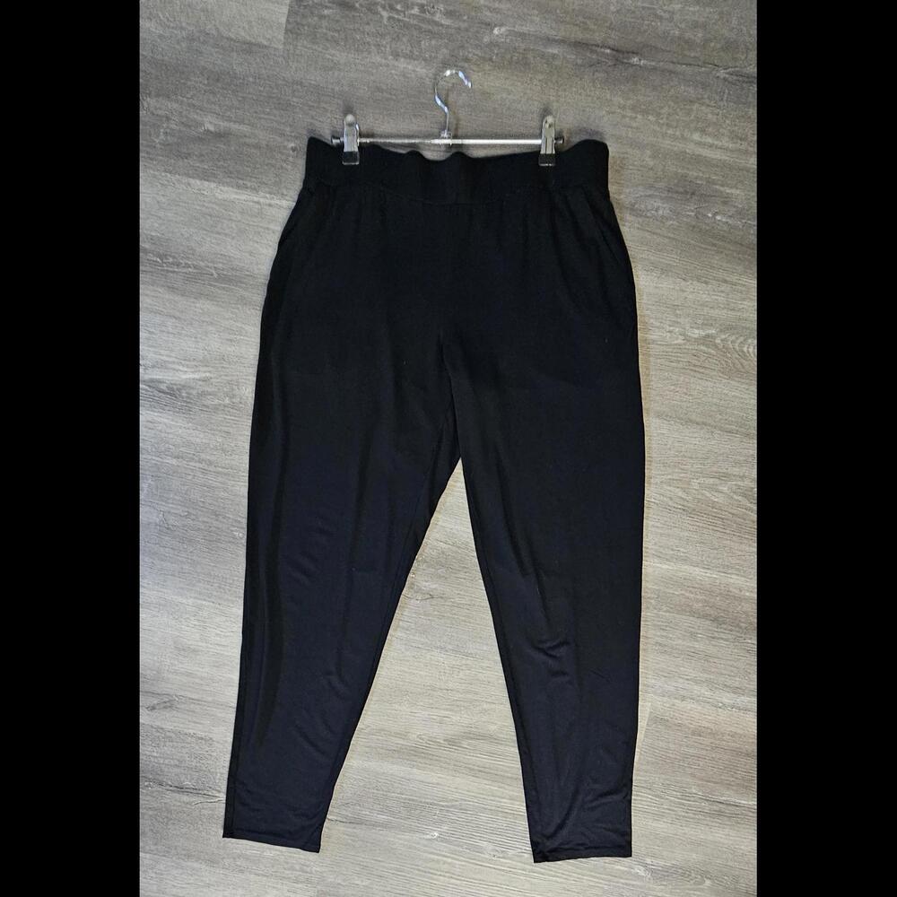 Eileen Fisher Leggings Pants black size Medium with pockets
